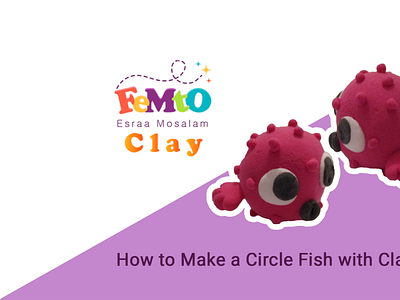 How to Make a Circle Fish with Clay 🐡🐡