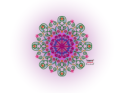 Mandala design femto illustrator