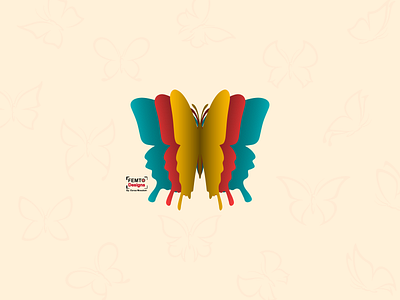 Butterfly design esraamosalam femto illustrator