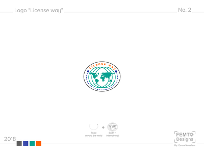 "License Way" | Logo branding design esraamosalam femto logo