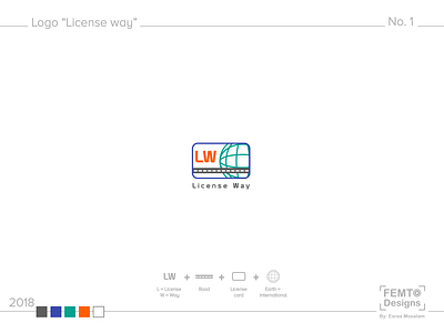 "License Way" | Logo branding design esraamosalam femto logo