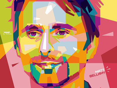 WPAP Illustration | Matthew Bellamy (Muse)