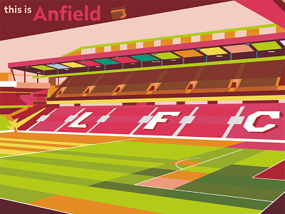 WPAP Illustration | Anfield Stadium