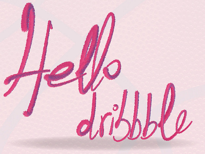 Hello Dribbble debuts hello dribbble illustrator typo