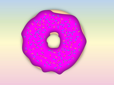 Do[ugh]nut debuts design donut doughnut gradient illustrator sprinkles yummy