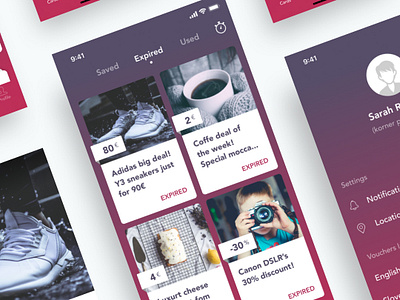 Blyss app - The best deals for you app design minimalistic mobile mobileapp ui uiux ux