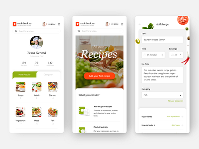 Cook-Book Mobile web app