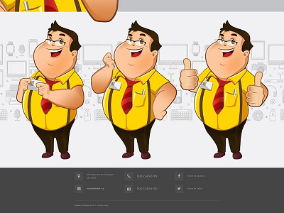 Mascot2b 01 boy character fat