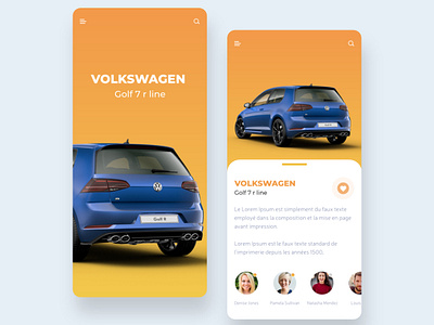 Car Marketplace - UI app app design design mobile design mock up ui ux ux design uxdesign volkswagen