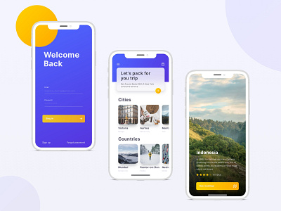 Travel App - UI app app design design mobile design mock up travel travel app ui ui ux uidesign