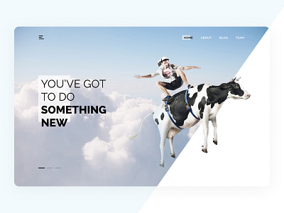 Do Something New - Landing Page Design clean design figma figmadesign inspiration landing layout ui uidesign uiux uxdesign webdesign