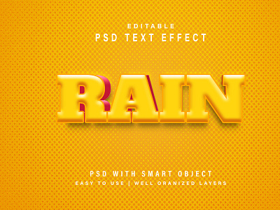 Rain 3d text effect | Rain Studios texteffect