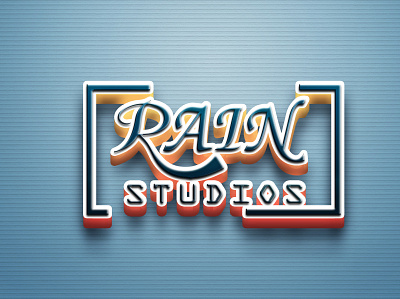 3D Text Effect | Rain Studios 3d 3d text animation banner branding design effect graphic design illustration logo motion graphics rain studios vector