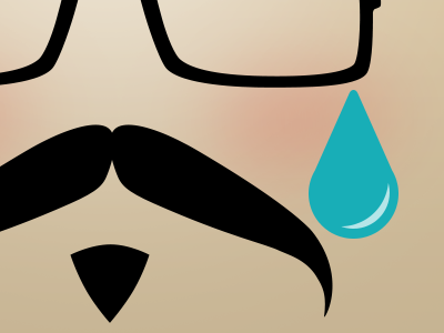 Mustache Sad