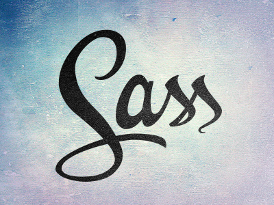 Sass Logo Test lettering logo sass typography