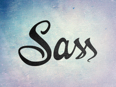 Sass Logo handwritten logo sass