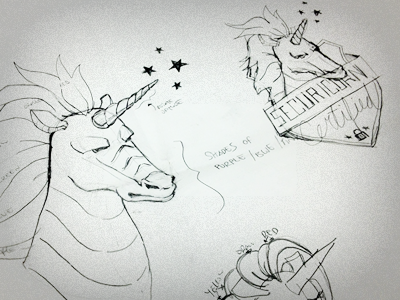 Securicorn Sketch sketch unicorn