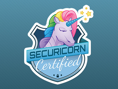 Securicorn Sticker crest rainbows sticker unicorn