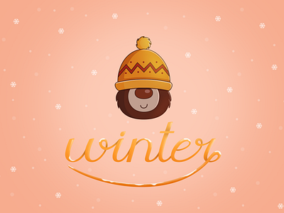 Winter Bear design graphic design illustration vector