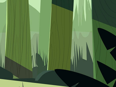 Background illustration for personal project design illustration motion styleframes