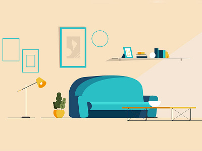 Living Room Shot4 by Owo Anietie on Dribbble