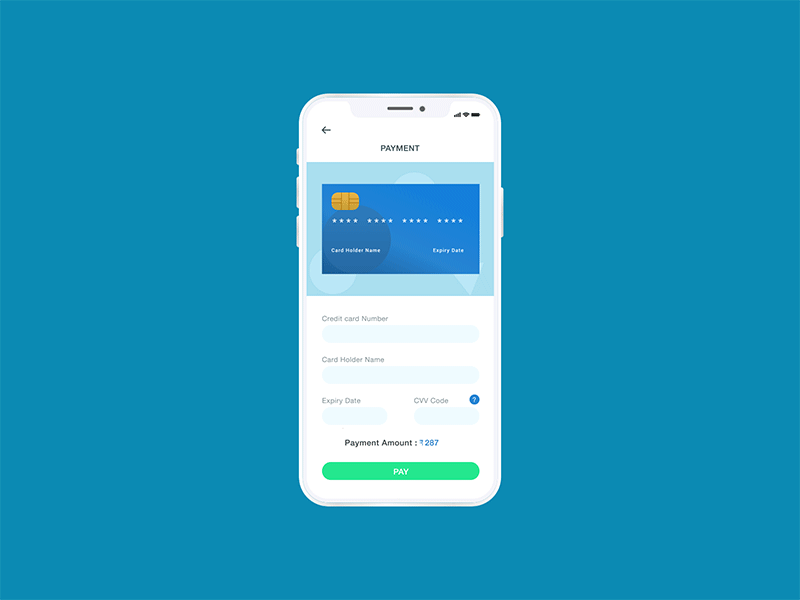 Credit Card Checkout Daily UI 002 animation app clean color daily 100 challenge dailyui design flat illustration minimal typography ui ux vector web website