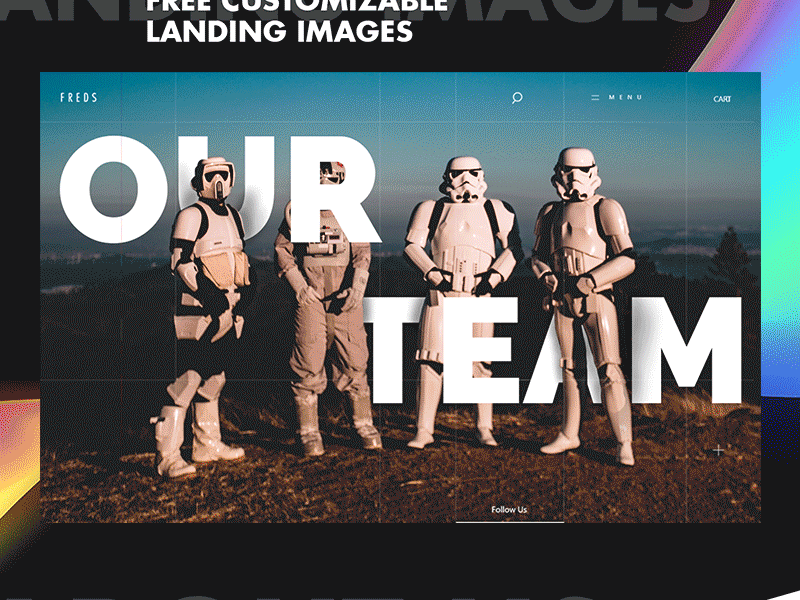 Free Customizable Landing Images For Your Project (PSD files)