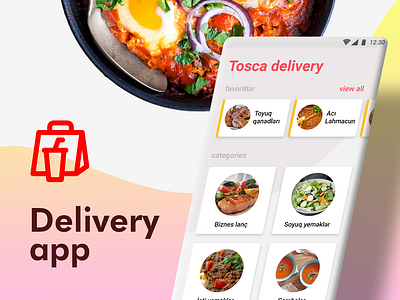 Food Delivery App with Free Adobe XD file