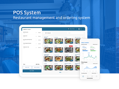 POS System - Restaurant management and ordering system 2020 app booking cafe delivery design food management menu mobile mobile app research restaurant system trends ui ux waiter web