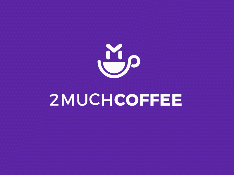 2muchcoffee Logo animation app design development illustration interface ios mobile ui user ux web
