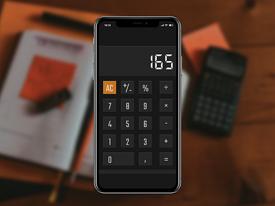 Daily UI 004 app calculator design flat ios minimal retro ui ux