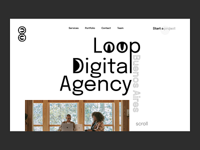Loop Digital Agency agency agency website application art branding design minimal ui ux