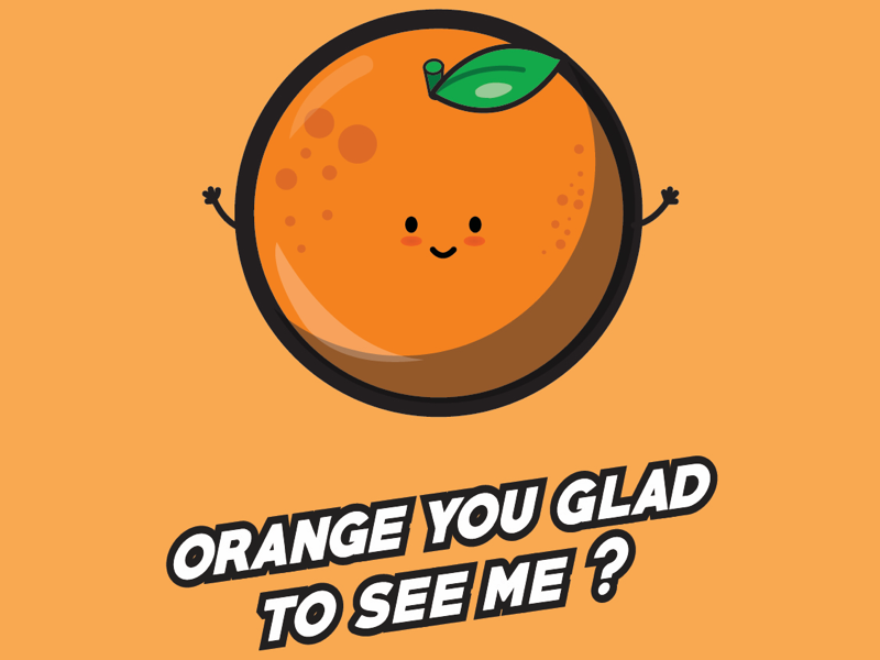Orange you glad to see me? digitalmarketing webdevelopment html idesign web creative ux art logo ui designer branding webdesigner marketing website graphicdesign design webdesign