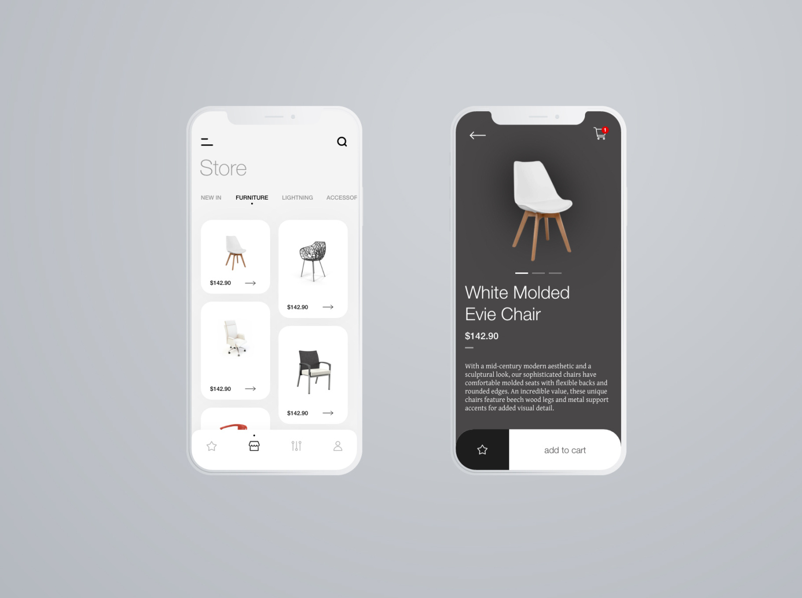 Minimal E Commerce App by Enxh Shehi on Dribbble