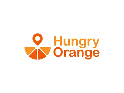 Hungry Orange Logo Design app logo drink food and beverage food and drink food app location location app location tracker locations logo logo design orange orange county orange juice orange logo orange logo design oranges platform logo design professional logo design