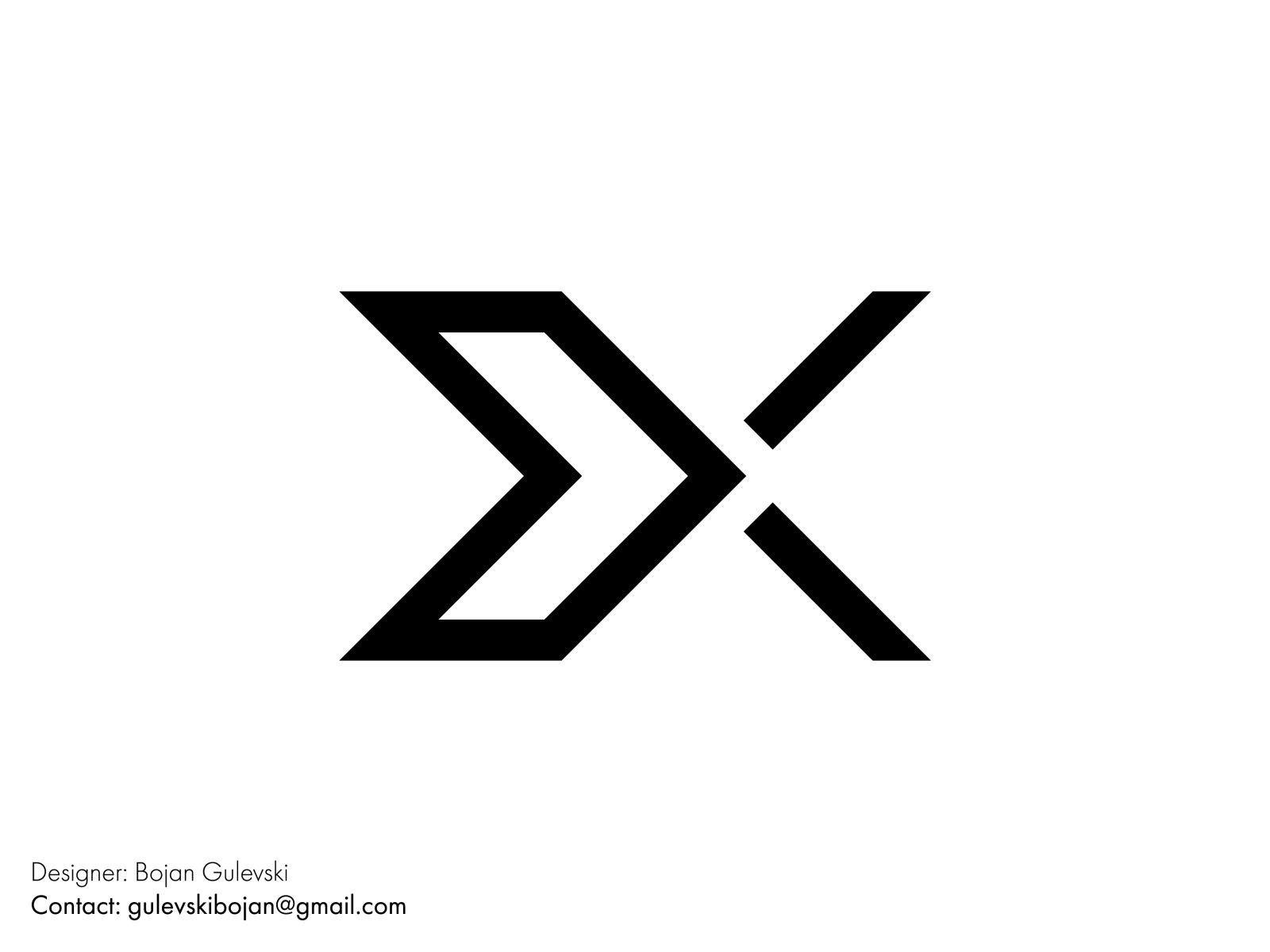 X Logo Design by Bojan Gulevski on Dribbble
