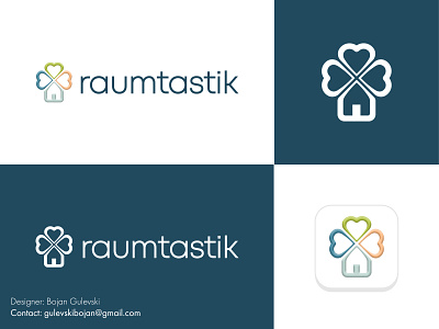 Raumtastik - Final logo design branding business logo company logo creative creative minimal logo design creative modern logo design design flat hearts logo design home logo design house home roof interior design house logo design interior logo design leaf logo design logo logo design love logo design minimalist minimalist logo professional