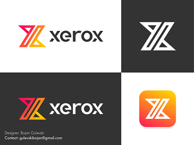 X Logo Design - xerox Logo design
