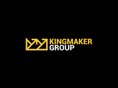 Kingmaker Group Logo Design abstract agency arrows branding construction logo consulting consulting logo creative creative direction crown design growth king logo logo design logo designer minimal raise