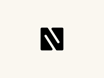 N logo mark bold branding creative design designer flat letter logo mark minimal minimalist modern monogram n professional simple vector лого н
