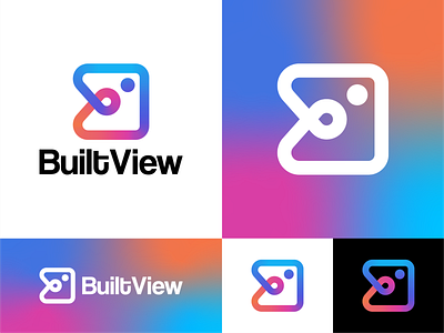 BuiltView Camera Logo Design