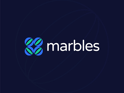 Marbles Logo Design app application branding design fintech flat geometric glass marble logo marble marbles marbles game minimal minimalist professional saas simple software tech technology
