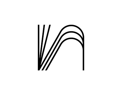 Letter N Logo Design abstract brand brand identity clean design flat letter letter n logo design line logo minimal minimalist monoline n
