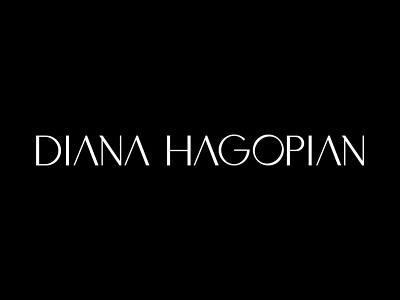 Diana Hagopian - Personal Brand Identity black and white branding case study classy clean design logo luxury minimal minimalist personal real estate agent simple typography
