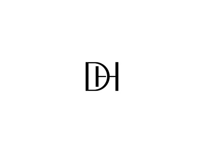 Diana Hagopian - DH Monogram Logo branding creative design dh flat hd logo minimalist monogram professional