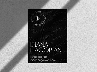 Diana Hagopian - Poster design brand identity branding creative design elegant logo luxury minimalist modern personal poster poster design print professional real estate realtor