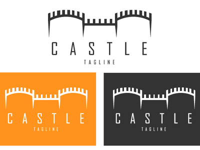 Castle branding castle castle logo castles creative design flat logo logo 2d old orange orange is the new black professional timeless tower tower logo