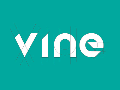 Vine Logo Guidelines aqua circles guide guideline guidelines lines linestyle logo plan vine white