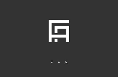 F + A a branding clean creative design f f a logo f logo fa logo fashion flat icon logo minimalist minimalist logo professional text logo typography vector