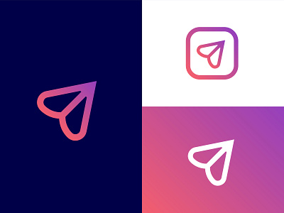 Logo Design 2019 app app logo branding clean creative design flat gradient icon icon logo illustration logo minimalist minimalist logo professional send logo sent logo vector web